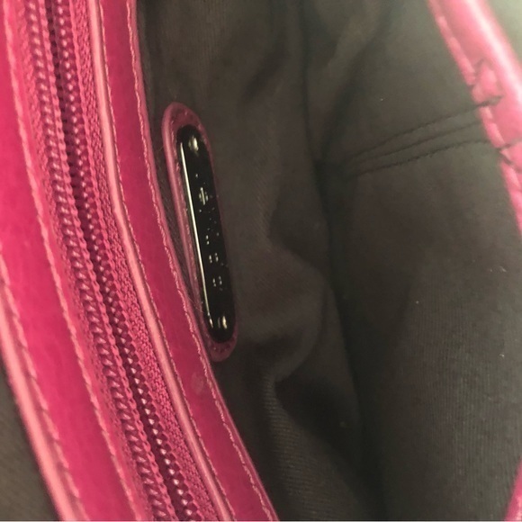 Beautiful plum colored leather purse by Botkler dark gray hardware‎ - Picture 3 of 5